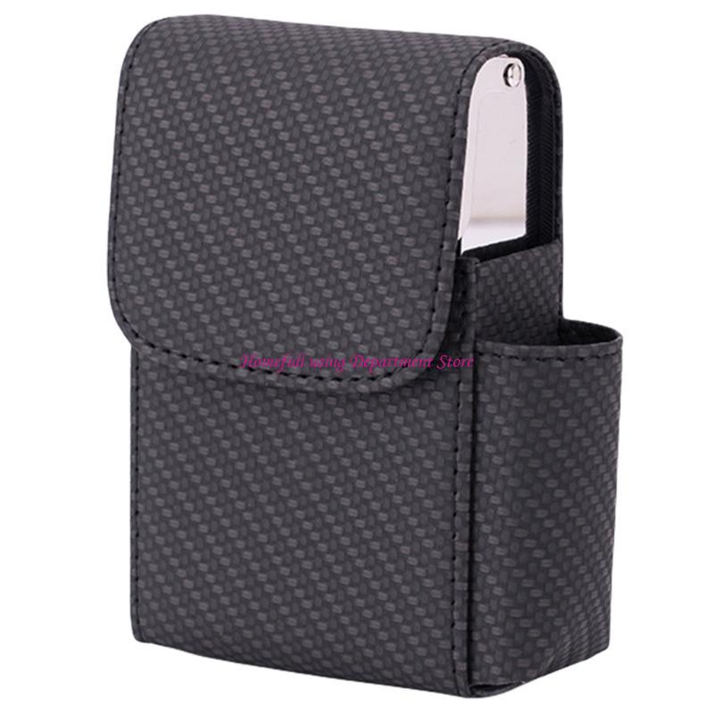 PU Leather Cigarettes Storage Case Portable Holder Pocket Multifunctional Cigarettes for Daily Use