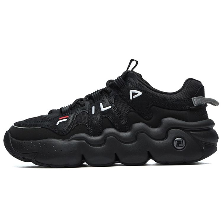 Fila Panini Fashionable Casual Versatile Low-Top Retro Basketball Shoes Men Sneaker Black F12M141223FBK