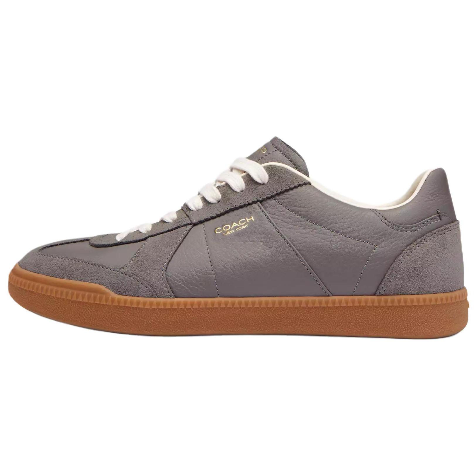 

Coach Ellis Suede Lace-Up Low-Top Sneakers Women sneakers Gray CAQ33-CHR 36.5