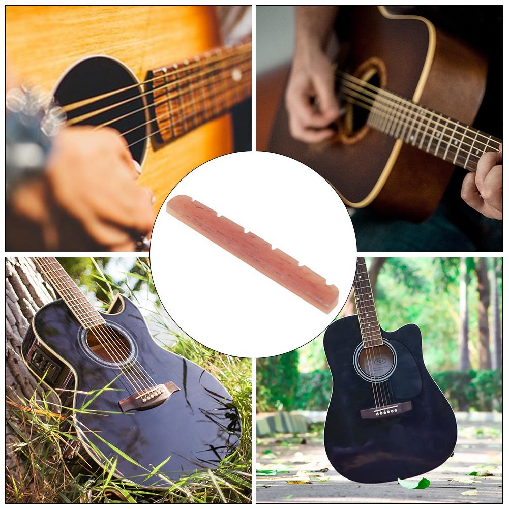 Guitar Nut Light Yellow Camel Bone Replacement Parts Musical Instrument Accessories 42mm