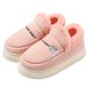 Bag heel cotton slippers winter large size thick sole indoor home household plush warm cotton shoes winter