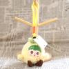 Cute Vinyl Fruit Doll Plush Keychain, Small Kawaii Stuffed Animal Pendant for Bag Backpack Purse, Soft Cartoon Key Ring Charm, Gift for Girls