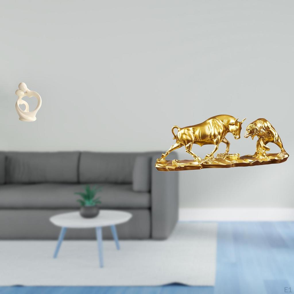 Artistic Resin Sculpture Collection Featuring Abstract Couple And Modern Feng Shui Animal Statues