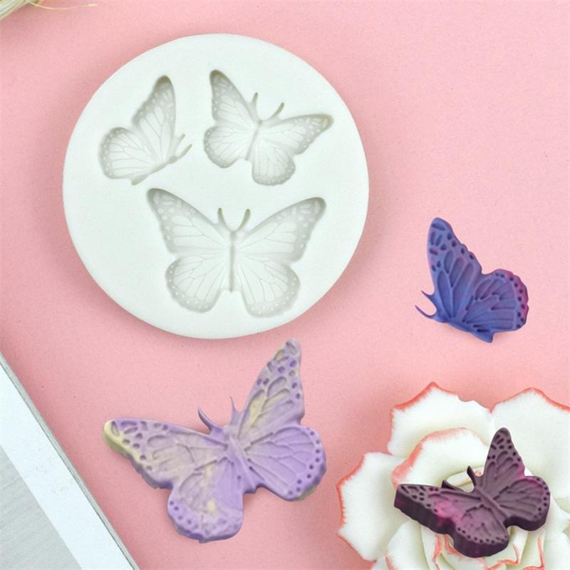 Fondant Moulds Chocolate Molds Baking Moulds 3D for Butterfly Shaped Silicone Material 2 Styles for Home Kitchen Baking