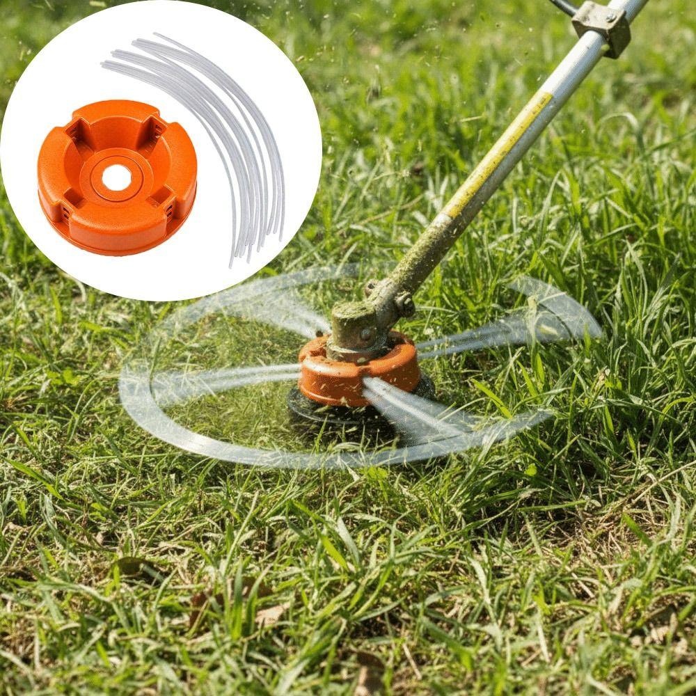 Nylon Steel Line Aluminum Zinc Zinc Alloy Head Wire Rope Through Hole Trimmer Replacement Head  Yard Care