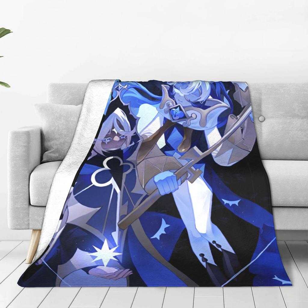 Shadow Milk Cookie Run Kingdom Blankets Flannel All Season Breathable Warm Throw Blankets for Bedding Bedroom Plush Thin Quilt