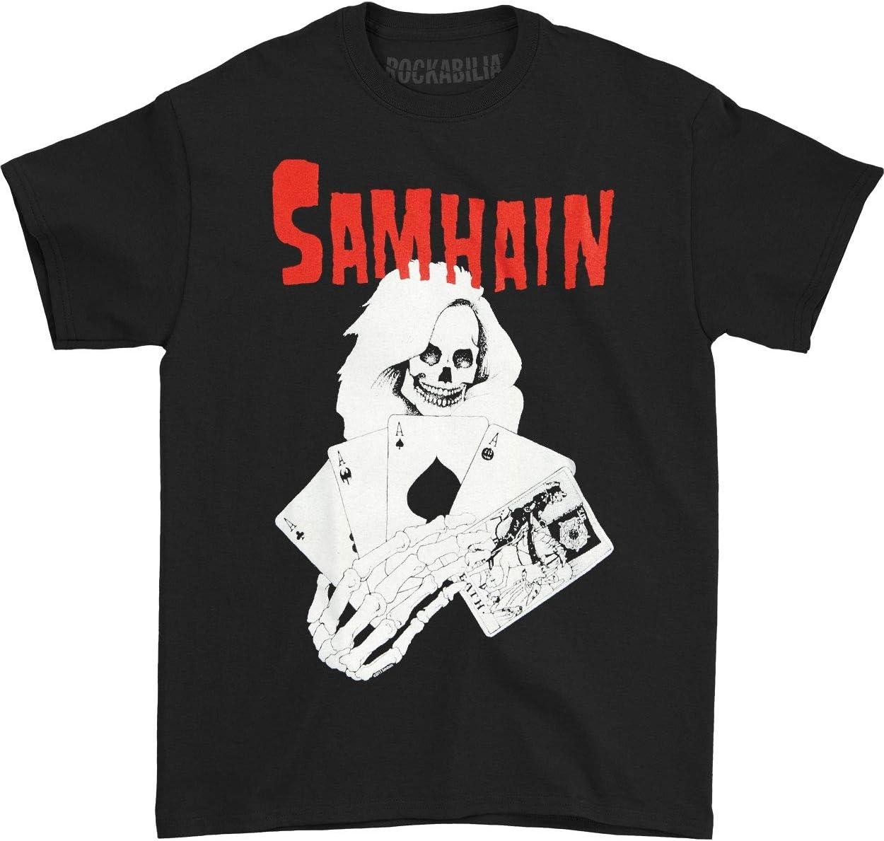 Samhain Men s Death Cards T-shirt X-Large Black S