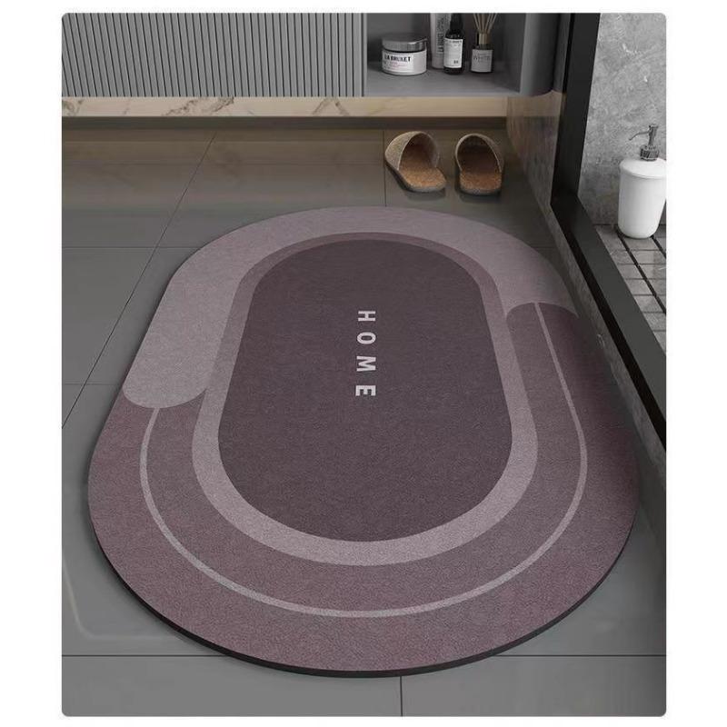 Bathroom Absorbent Floor Mat, Anti Slip Diatomaceous Mud Foot Mat, Quick Drying Toilet, Anti Fall Toilet Door Mat, Foot Mat