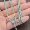Hand-Woven Gradient Eight-Strand Necklace Cord for Jade and Agate Amulet Pendants