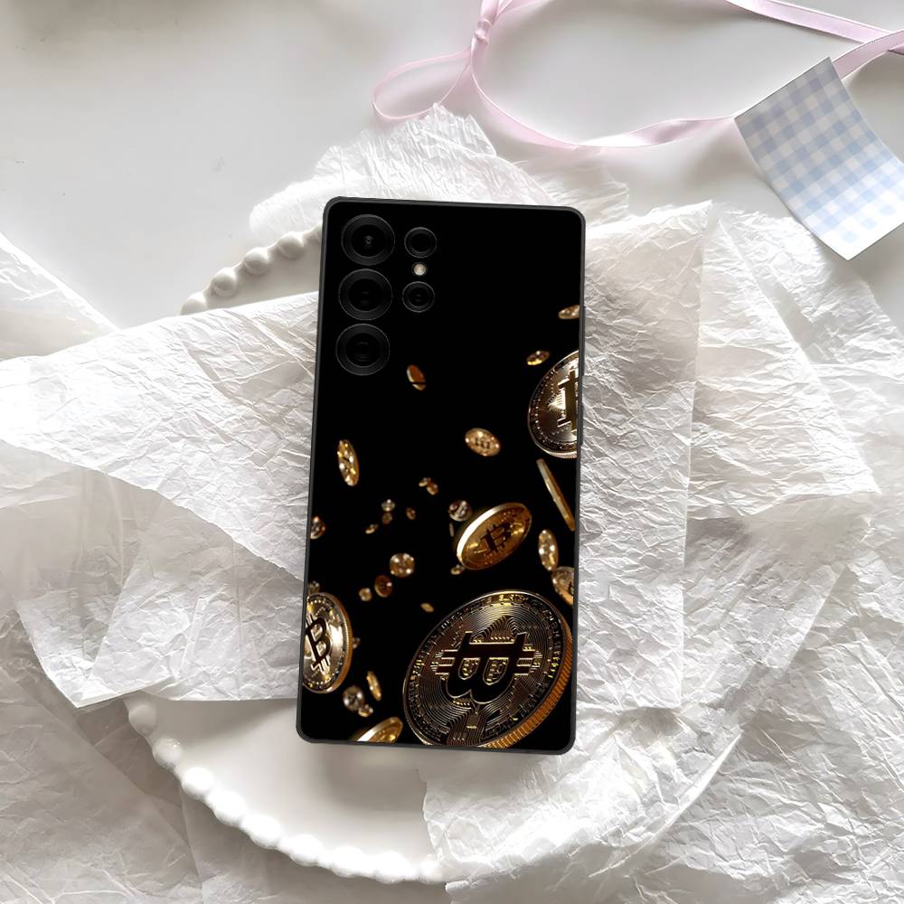 Bitcoin Phone Case For Samsung S 24 Fe 25 Ultra Plus 20 Lite 21 30 22 23 24 22 Ultra 5G Fundas