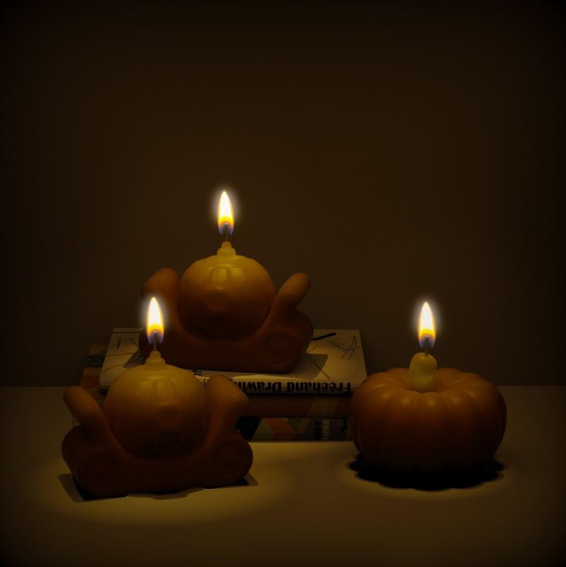 Moule en Silicone Tripode Citrouille 3D pour Bougie Parfumée Savon Plâtre Béton Artisanat DIY Outil de Fabrication de Cadeau d'Halloween