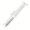 1pc Portable Stainless Steel Citrus Zester & Lemon Grater With Long Handle - Perfect For Chocolate, Cheese & Fruit Peeling