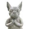 Outdoor French Bulldog Garden Statue Meditation Resin Craft Dog Memorials Dog Figures