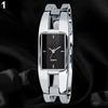 Women's Square Dial Changing Color Bracelet Bangle Quartz Fashion Wrist Watch