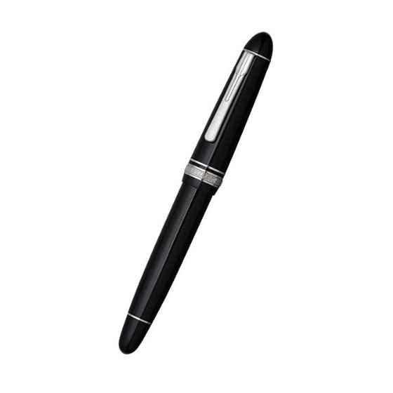

Platinum PRESIDENT Rhodium Finished Fountain Pen Black B Nib PTB-25000PR#1-4