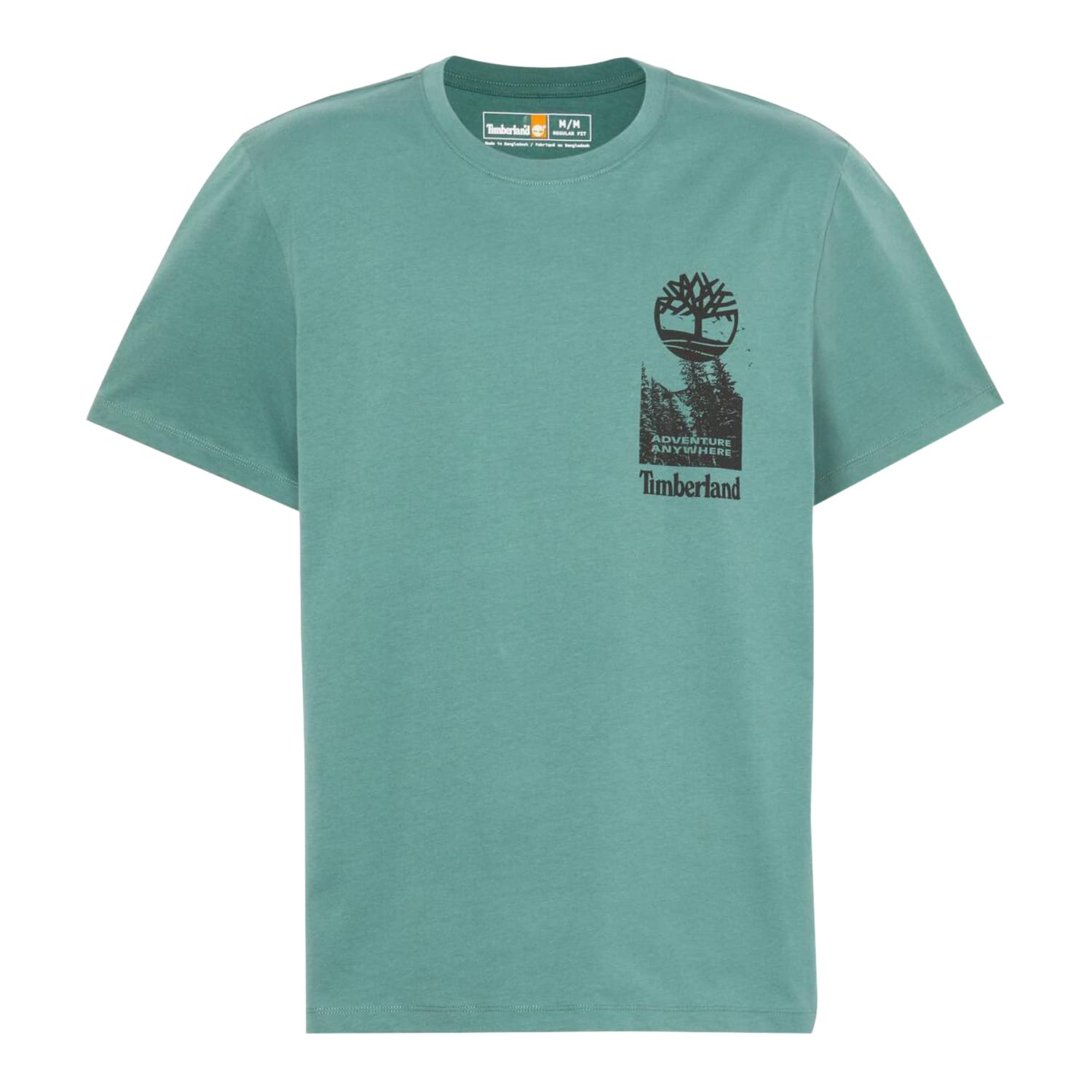 

Timberland Men s Short Sleeve Printed T-Shirt, Sea Pine, Size S, TB0A2QJ3CL61