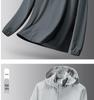 Men's High-End Ice Silk Sun Protection Jacket with Detachable Hood - Breathable, Quick-Drying Outdoor Sports Apparel for Couples