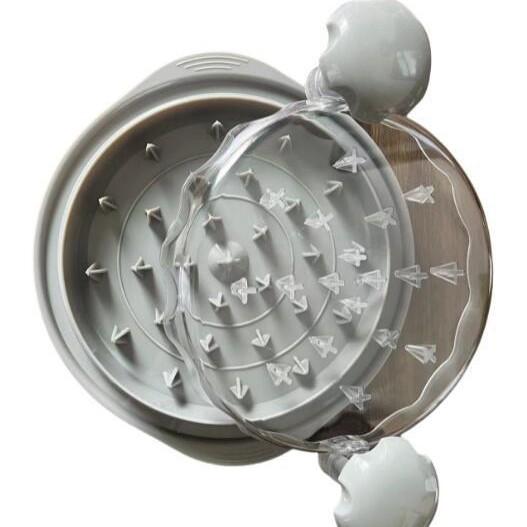 1PCS pgraded Chicken Meat Grinder With Transparent Lid,Large Non-Slip Base,Durable Plastic Meat Crusher Tool For Beef,Vegetables