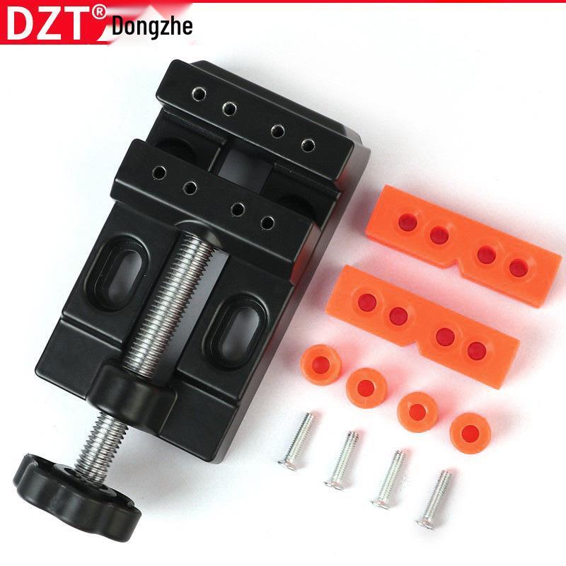 Mini Heavy-Duty Precision Bench Vise with Flat Jaw Clamps