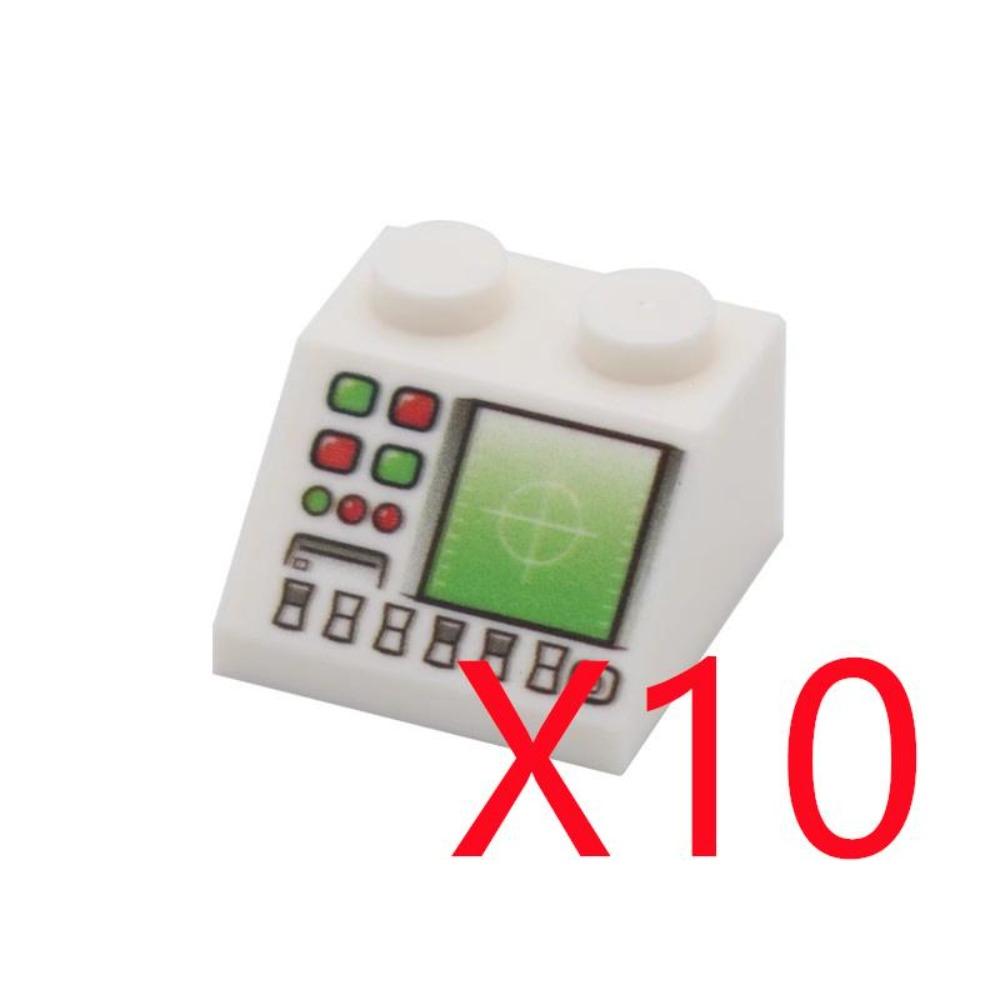 City Building Blocks Accessories Dashboard Audio Computer Control Center Radar Keyboard Mobile Phone Model Mini Brick Toy R054