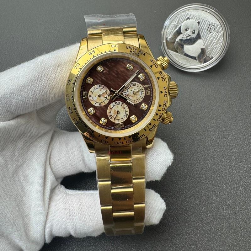 Panda Eye Daytona Men's Mechanical Watch Yacht Luminous Three Eyes Six Needles
