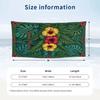 Floral Garden Theme Beach Towel Personalized Custom Name & Text Soft Quick Dry Beach Towel for Swimming Travel