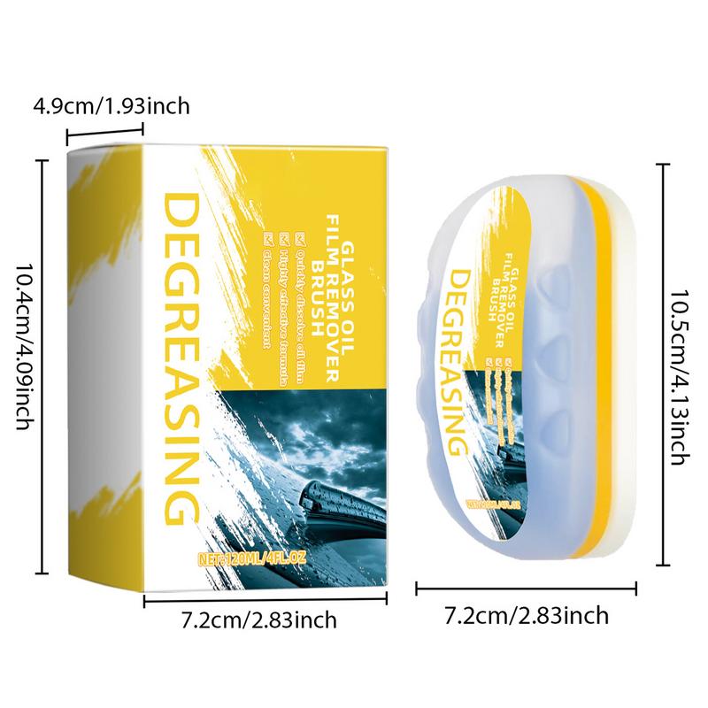 Car Glass Oil Film Cleaner Windshield Oil Film Cleaner Car Oil Film Cleaning Brush Glass Oil Film Remover Front Windshield