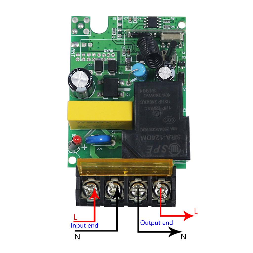 220V AK-WT-02 Relay Wireless Remote Control Switch Receiver Transmitter Ultra High Sensitivity Receiving for Water Pump