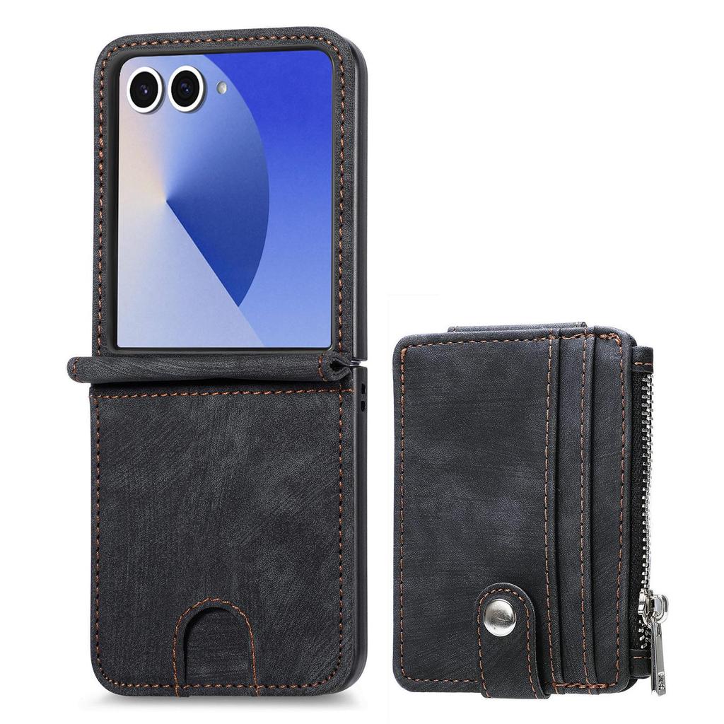 Samsung Z Flip7 Anti-Fall Lederhülle für Z Flip6 - Faltbar & Schützend