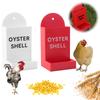 Creative Coop Feeding Station Hanging Grit Dispenser Cute Gravity Poultry Feeder  Livestock Care