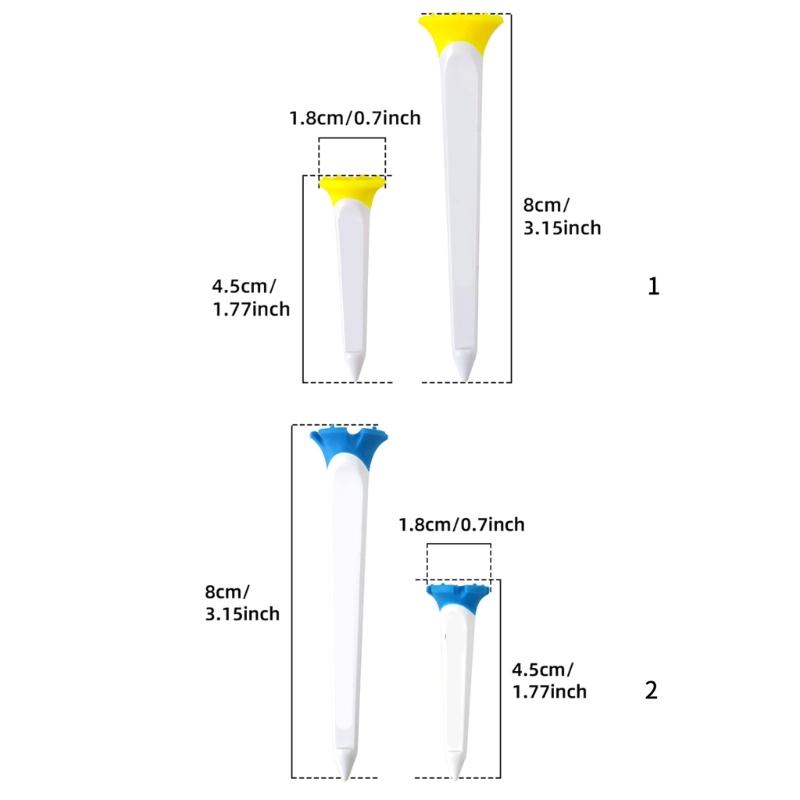 High Performances Golf Tees Training Ball Holder Low Friction Plastic Step Down Golf Tees Practice Tool Golf Accessories