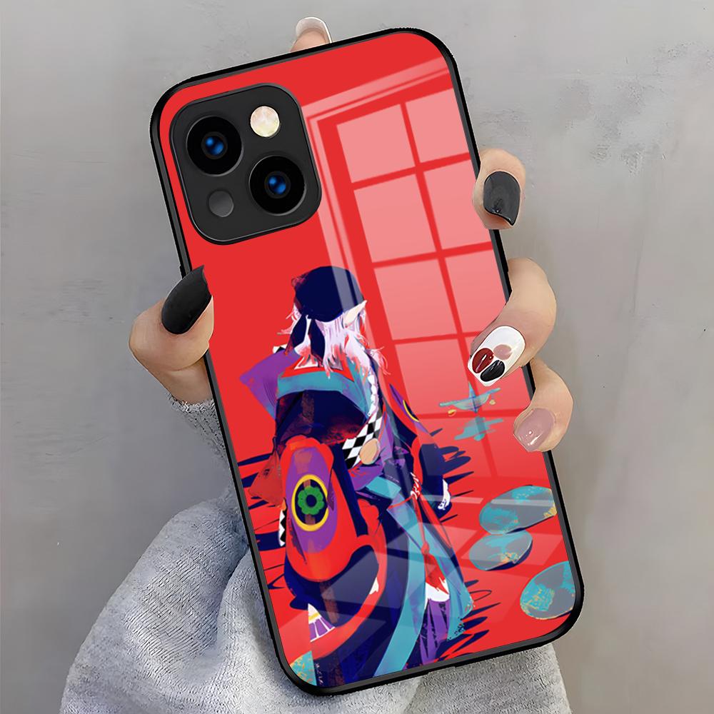 Anime Mononoke Kusuriuri Phone Case For IPhone 17 Pro Max 16 15 14 Pro Max 13 11 X Xs Xr 8 7Plus Glass Cover