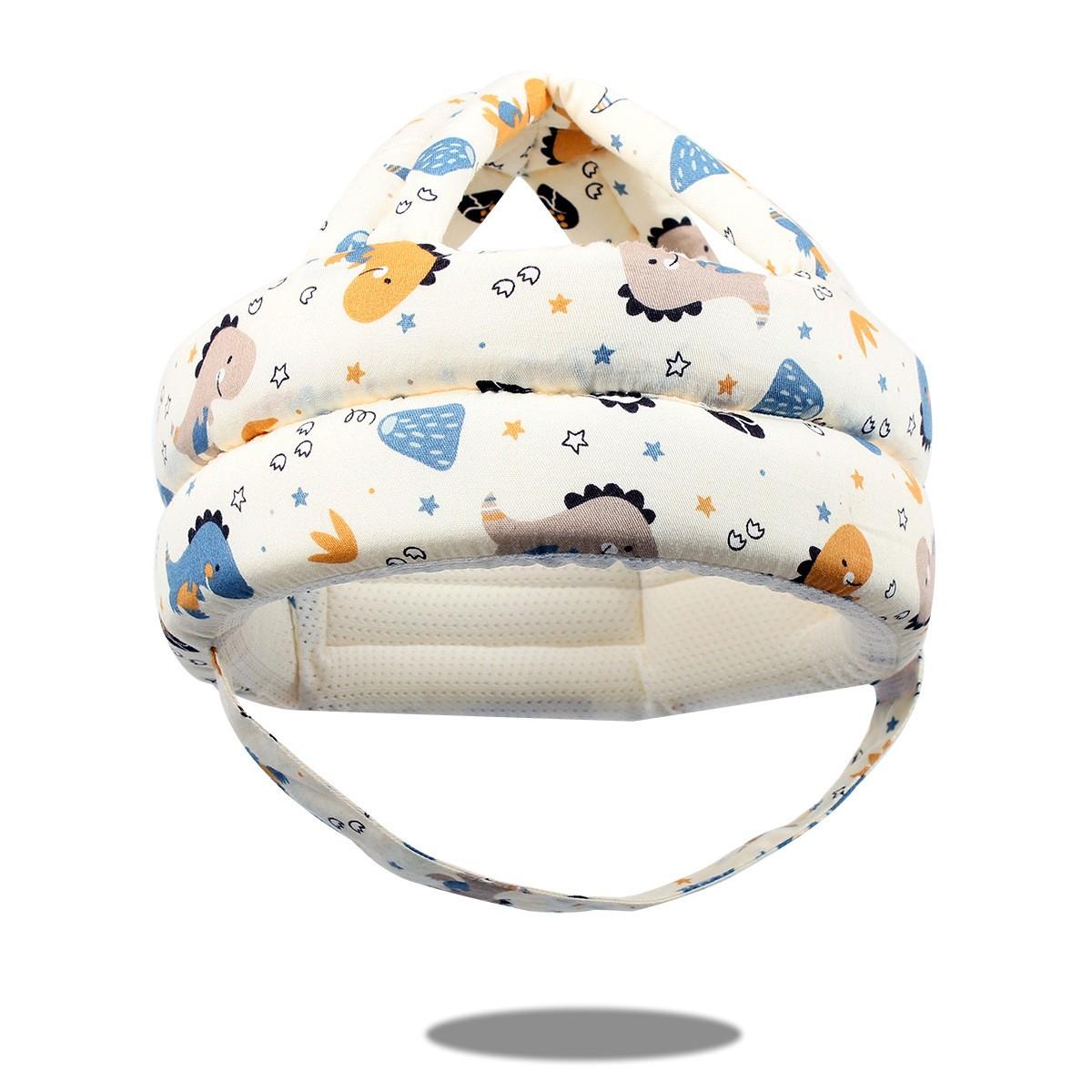 

Защитная шапка для головы малыша. Подходит для детей от 10 до 36 м. Учитесь ходить, чтобы не ударяться. Чистый хлопок. Удобен. Дышащий. Легкий.