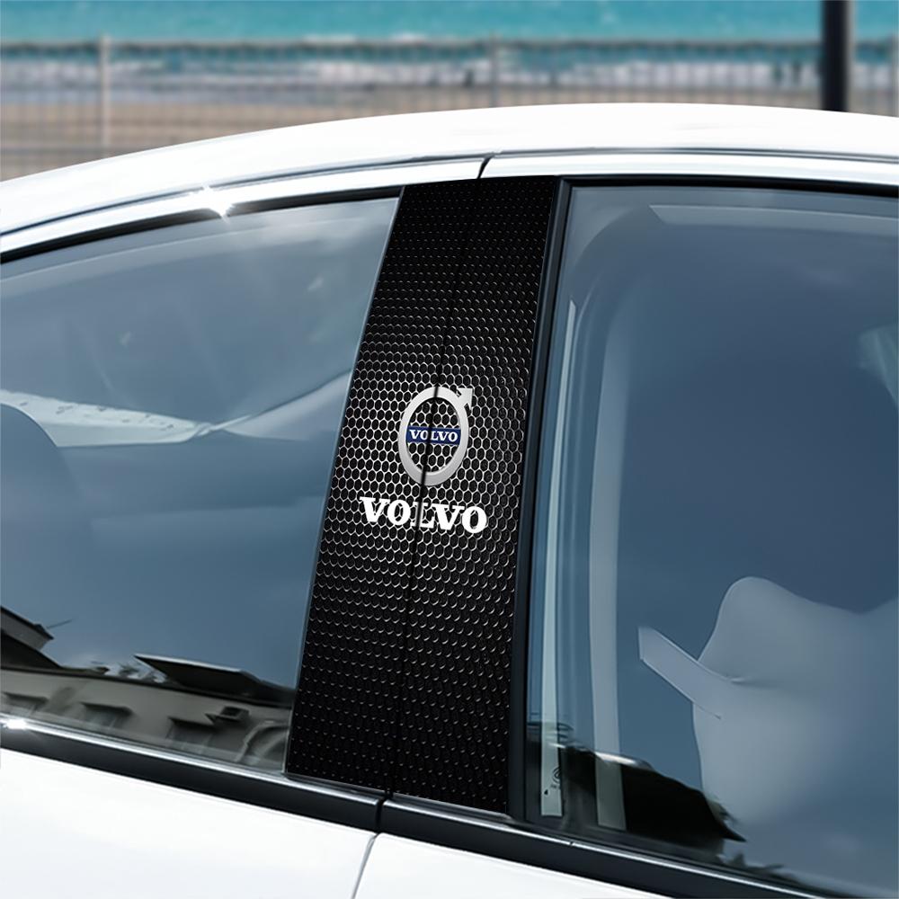 Autocollant Pilier B de Voiture en PVC Autocollants Imperméables Colonne Centrale Auto pour Volvo Rdesign XC90 S60 XC60 V70 S80 S40 V50 V40 V60 XC70