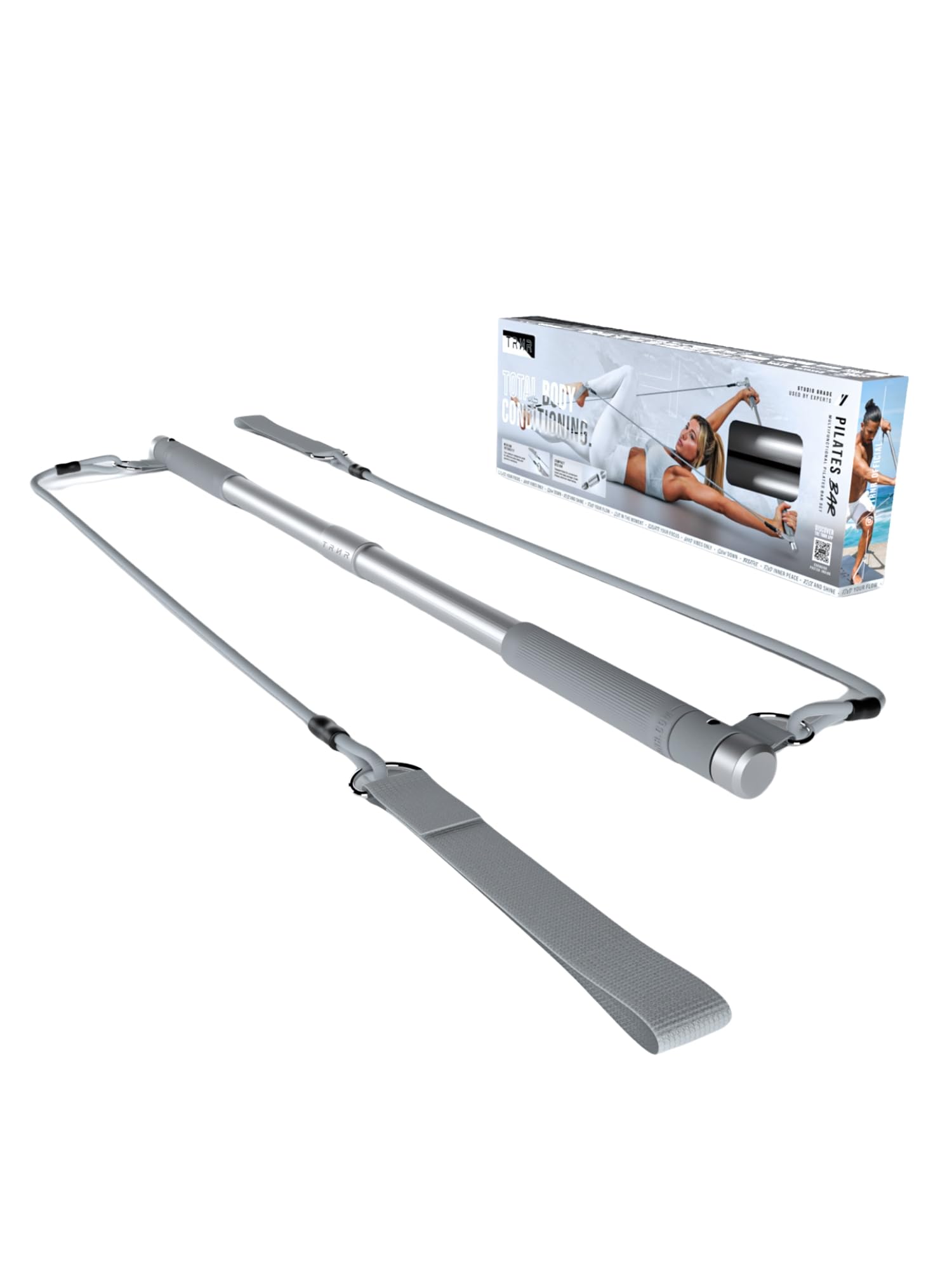 

Trainer Pilates Bar Resistance Band Strength Training Powerful Leg Fitness Exercise Diet Silver [TRNR] /