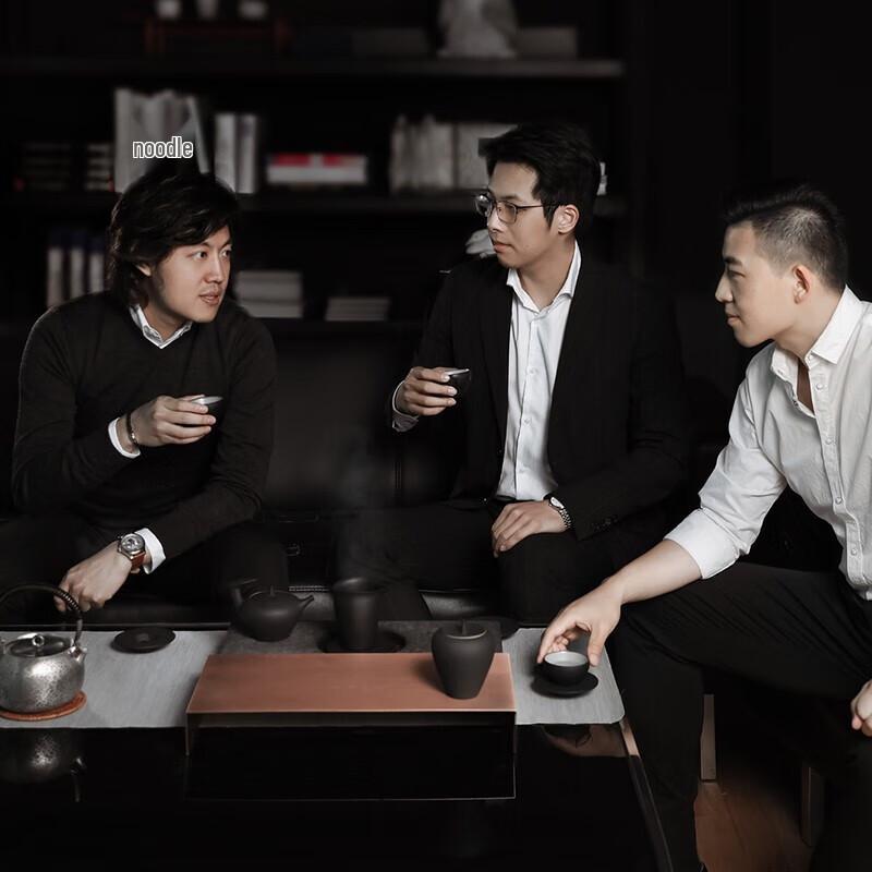 Wanqiantang Literati Style Black Iron Glaze Ceramic Tea Set