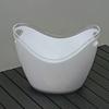 Huaqianguhh Double Layer Ice Bucket, Long-Lasting Cold Preservation, with Handles Drink for Beverage Cocktail Bar Parties
