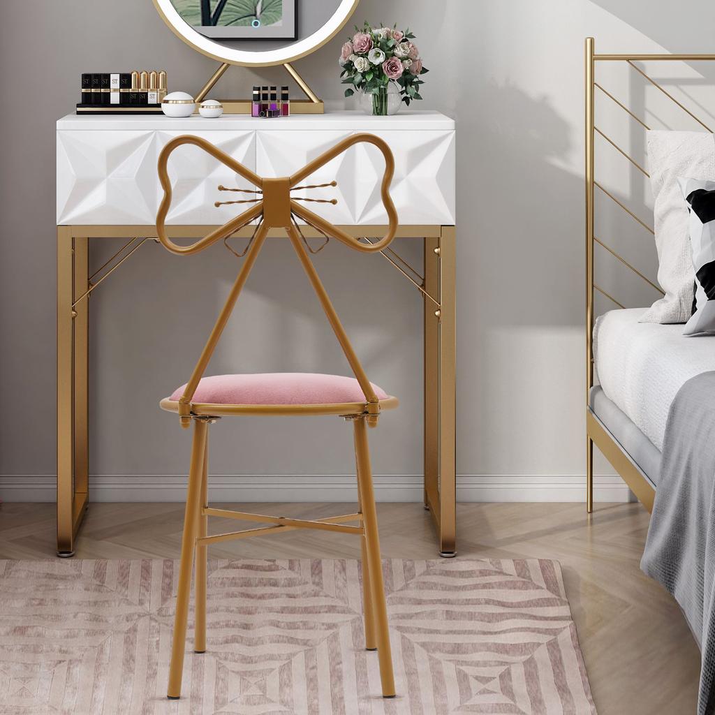 Butterfly-Shaped Vanity Chair Dining Chair Makeup Chair Butterfly Backrest Chair Load Bearing Capacity 100kg For Restaurants