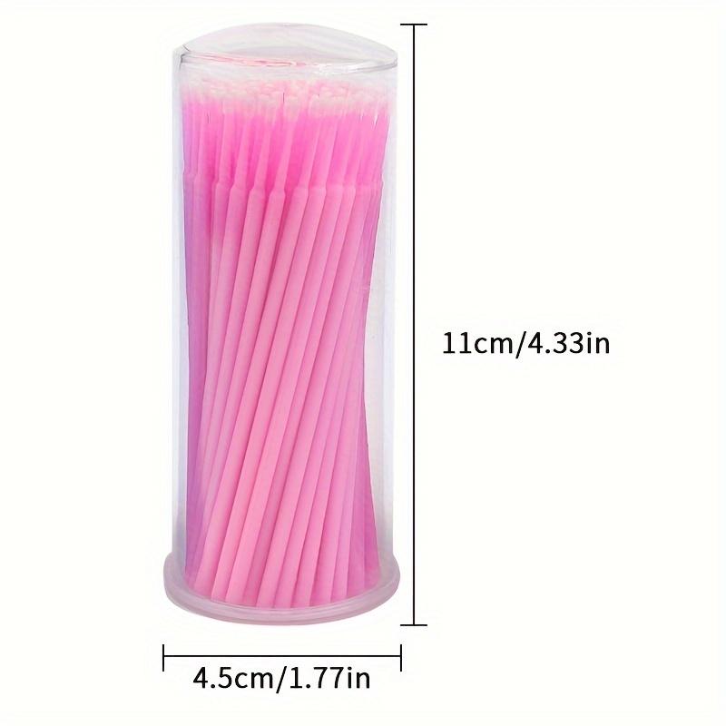 100Pcs/set Microbrush Applicators And Microfiber Wands | Designed for Eyelash Extensions, Nail Art, And Makeup Application