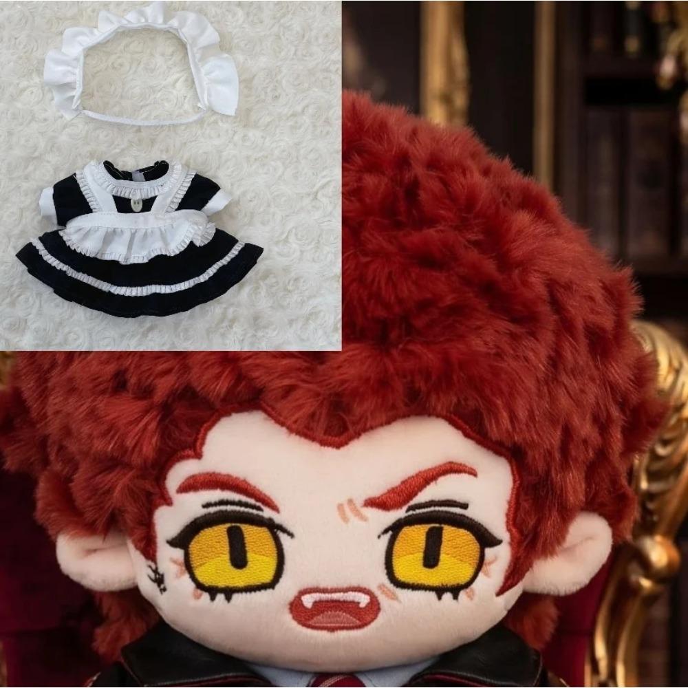 20cm Good Omens Stagione Crowley Figure Anime Peluche Cosplay Vestire Bambola di Cotone Giocattoli per Bambini Regalo di Compleanno Festival Mascotte