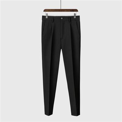 Pants Men's Spring and Autumn New Men's Pants Drop Sense Trousers Men's Vertical Anti-Wrinkle Straight Versatile Suit High Waist Pants