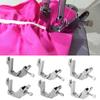 6pcs S537 Elastic Presser Foot All Steel Professional Shirring Presser Foot Heavy Duty Gathering Presser Foot