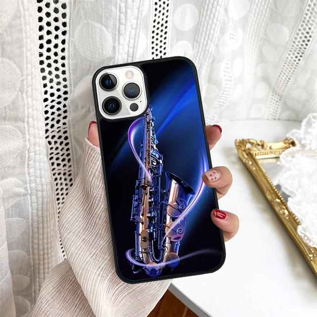 Saxophone Music Phone Case For Samsung Galaxy S10 S22 S23 S24 Note 10 20 Lite S20 Plus S21 Ultra Back Cover