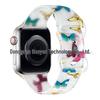 Compatible Apple iWatch S10 Colorful Pattern Silicone Sports Strap - Transparent Design