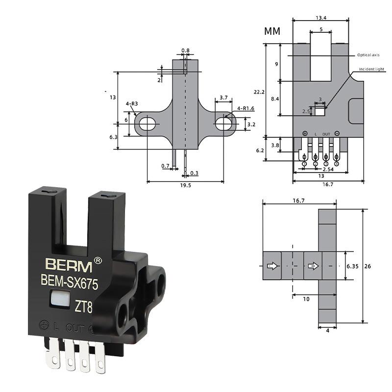 1 Stück Photoelektrischer Schalter Sensor EE-SX670 EE-SX671 EE-SX672 EE-SX673 EE-SX674 EE SX670A SX671A SX672A SX670P EE-SX672R EE-SX674P