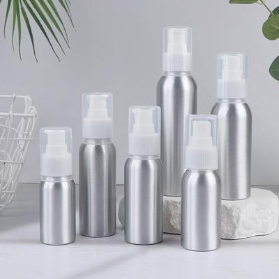 30-150-500ml Aluminium Flüssigkeitsflasche Tragbarer Lotion Spender Leerbehälter Nachfüllbar Mit Vollabdeckkappe Für Kosmetik