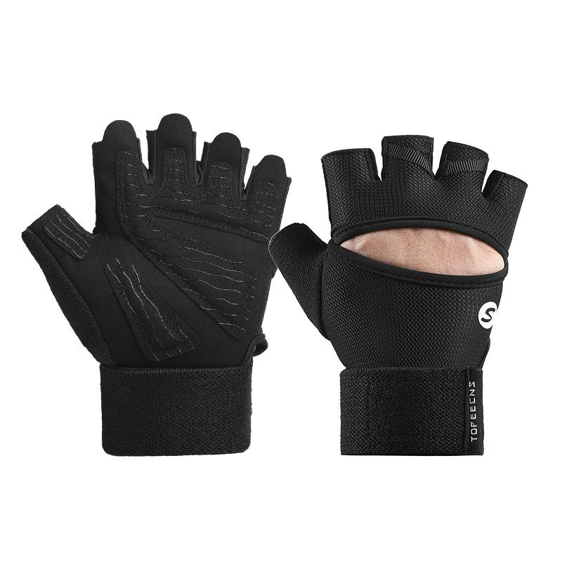 Fitness Gloves Thin Breathable Non Slip Wrist Guards Gym Dumbbell Equipment Training Sports Men and Women Half Finger Gloves