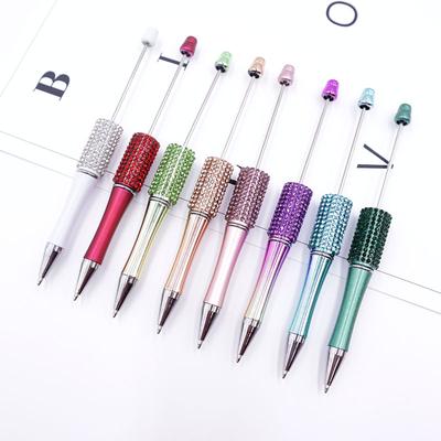 10 Stück DIY Handgemacht Kleben Diamant Perlen Kugelschreiber Schreibwaren Student Geschenk Perlenstifte zum Schreiben Schule Bürobedarf