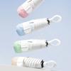 Mini Folding Travel Umbrellas with Rings Handle and Storage Bag Gradients Color UVs Protections Lightweights Portable