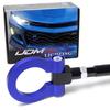 Blue Track Racing Style Aluminum Tow Hook Ring For 2016-up 6th Gen Chevy Camaro